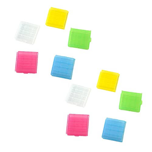 Packung Mit 10 Plastikkofferhalter Für 14500 AA Batterie Box Speicherabdeckungsbehälter Beutel Organizer Batteriehalter Hülle von BUBEFSKD