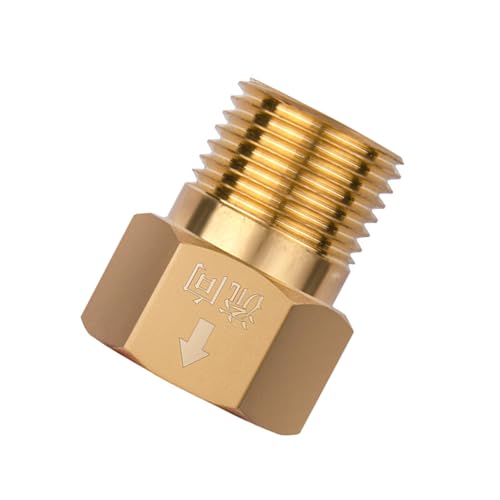 Packung Mit 2 Messing Scheckventilen 0 5 Zoll Nicht Erosionsbeständige Passform Für Sanitärsysteme Wasserströme Steuerung Gartenpumpe Check von BUBEFSKD