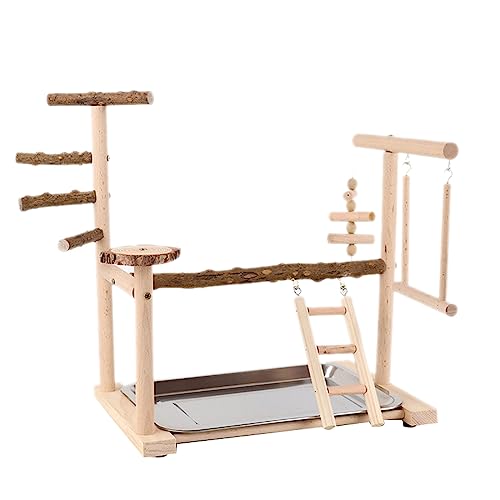 Papageien Käfigleiter Swing Set Holzstehende Vorräte Brückentrainingspapageien Stehende Vorräte Leiter Und Set von BUBEFSKD