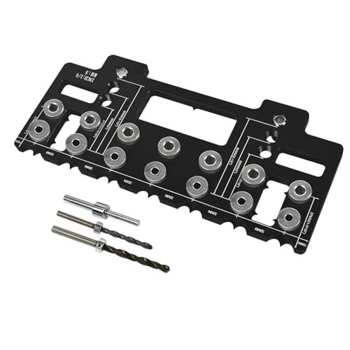 Pin Jig 1/4inch Aluminium Bohrhandbuch 32mm Space Holzbearbeitung Gerade Loch Jig Guide Pin Jig 1/4inch Aluminium Bohrhandbuch 32mm Space Holzbearbeitung Gerade Loch Jig Guide von BUBEFSKD