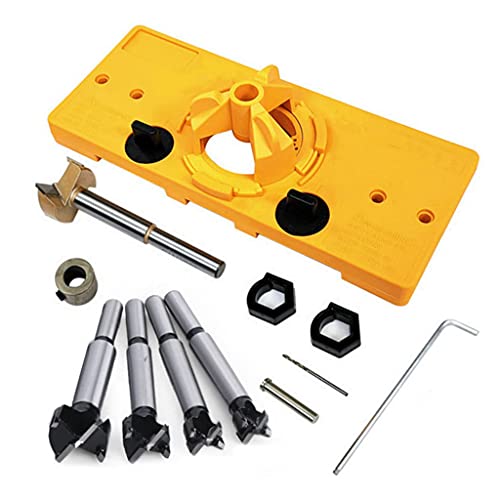 Präzise Multifunktionale Scharnierlochöffner 15 Mm-35mm Bohrlochbohrerführer Dübel Jig Kit Holzbearbeitungswerkzeuge von BUBEFSKD