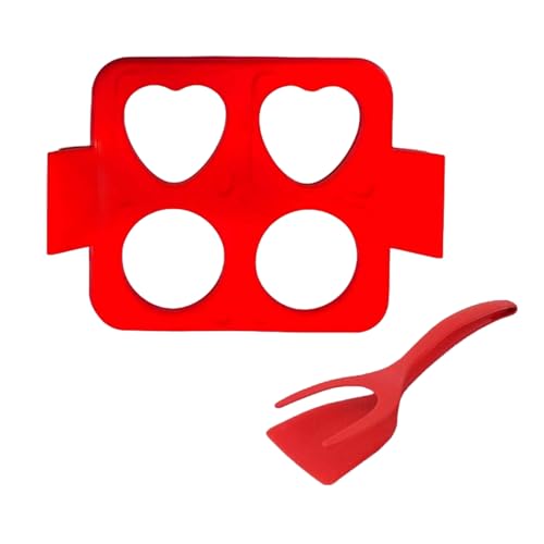 Runden Quadratische Herz Gebratene Eierkocher Ringe Gridles Tablett Nicht Stick Nahrungsmittelqualität von BUBEFSKD