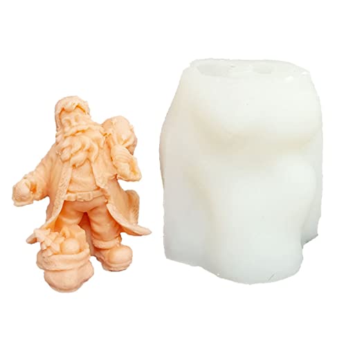 BUBEFSKD Santa Siliconkerzenform Weihnachtshänderseife Schimmelgussform Für Kuchen Dekorationen Schimmelpilze Zum Herstellen Von Schimmel von BUBEFSKD