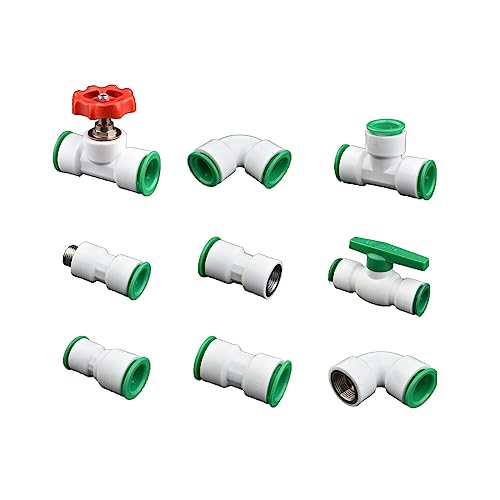BUBEFSKD Schnellanpassung Umgekehrte Osmose Wasser Ellbogen Kunststoffrohrkopplungsstecker Lecksofes Heißschmelze Kostenloser Gelenk 20mm 25 Mm PPRIPE von BUBEFSKD