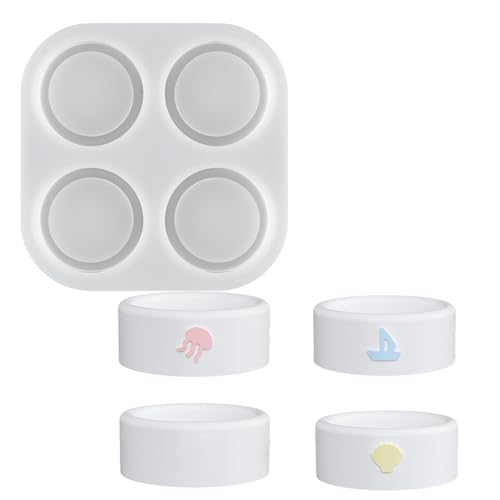 Sea Thema Silikonform 4 Hohlräume Silikone Kerzenform Für Teelichthalter Harz Craft Festival Dekoration Dekorative Silikonform von BUBEFSKD