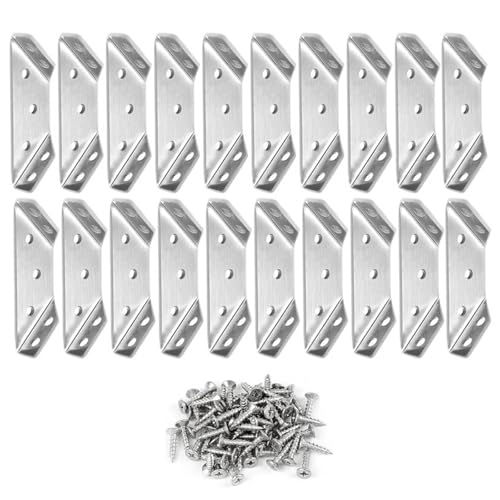 Set Von 20 Dreieck Montageanschlüssen Edelstahl Eckklammern Bequem Für Die Stärkung Der Möbelverbindlichkeit Set Von 20 Dreieck Montageanschlüssen Edelstahl Eckklammern Bequem Für Die Stärkung Der Möbelverbindlichkeit von BUBEFSKD