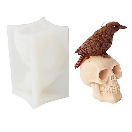 Silikon Bastelform Formen Seife Schädelschädelkopf Form Kerzenform Seife Making Formen Handherstellung Liefert Schädelformen von BUBEFSKD