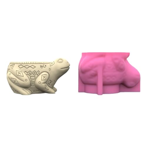 Silikon Ornamentsformen Vase Formen Frösche Form Flexible Crafting Textur Einzigartige Handwerk Silikon Blütenknopfform von BUBEFSKD
