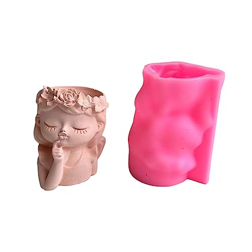 Silikon Pflanzer Form Süßes Kranzmädchen Blumenkolben Schmollstifthalter Harz Betonharz BRAUCH NETTE Blumentopf Schimmel Schmuck Schmelze Making Supply Silikon Pflanzer Form Süßes Kranzmädchen Blumenkolben Schmollstifthalter Harz Betonharz BRAUCH NETTE Blumentopf Schimmel Schmuck Schmelze Making Supply von BUBEFSKD