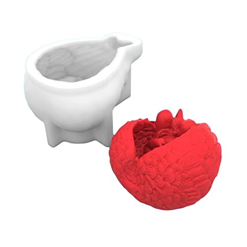 Silikonformen Baby Flügelform Kerze Schimmelpilze Soja Wachs Handwerk Für Heimdekoration Orament Epoxy Kerzenhalter Formen Für Epoxidharz von BUBEFSKD