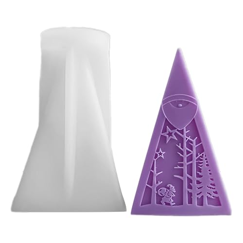 Silikonformen Harzkunst Formen Kerzenhandwerksformen Weihnachtsbaumform Einzigartige Ornament Formen Textur Kerzenform von BUBEFSKD