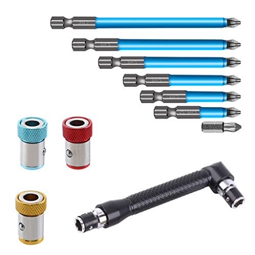 Starker Magnet Für Kreuzbit Set Schrauben Installation Legierung Stahl Blau Set Abriebresistant Haltbarer Elektrowerkzeuge Schraubendreher Organizer Für Werkzeugkasten von BUBEFSKD