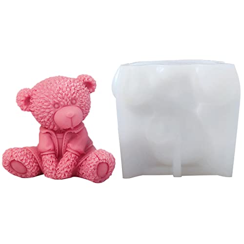 Süße Kerzenform Sitzende Bären Silikon Für Seife Für Aromatherapie Gips Home Ornament Farbig Gyps Niedlich Bären Fondantharz Harz von BUBEFSKD