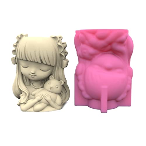 Süße Mädchen Stifthalter Blumentopf Silikonformen Epoxidharzform Home Dekoration Werkzeug Für Handwerksbedarf Stifthalter Silikonform Süße Mädchen Stifthalter Blumentopf Silikonformen Epoxidharzform Home Dekoration Werkzeug Für Handwerksbedarf Stifthalter Silikonform von BUBEFSKD