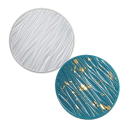 Tablett Epoxidharz Gussform Schimmel Teekannen Mattenschale Silikonform Großer Wellen Rund Schmuck Machen Schimmelmut Dekorationen Runde Form von BUBEFSKD