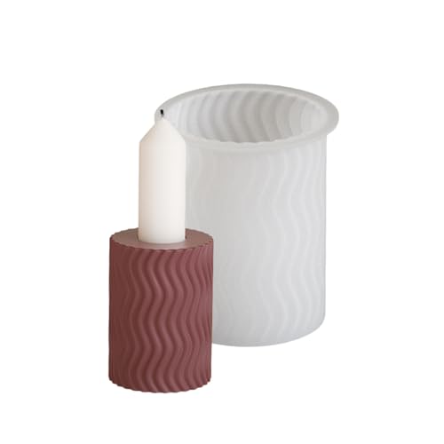 Tragbare Runde Gestreifte Silikonform Kerzenhalter Formen Für Die Dekoration Zu Hause Und Eine Unverwechselbare Geschenkkreation Stabiler Gussform Tragbare Runde Gestreifte Silikonform Kerzenhalter Formen Für Die Dekoration Zu Hause Und Eine Unverwechselbare Geschenkkreation Stabiler Gussform von BUBEFSKD
