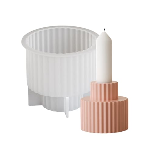 Tragbare Runde Gestreifte Silikonform Kerzenhalter Formen Für Die Dekoration Zu Hause Und Eine Unverwechselbare Geschenkkreation Stabiler Gussform Tragbare Runde Gestreifte Silikonform Kerzenhalter Formen Für Die Dekoration Zu Hause Und Eine Unverwechselbare Geschenkkreation Stabiler Gussform von BUBEFSKD