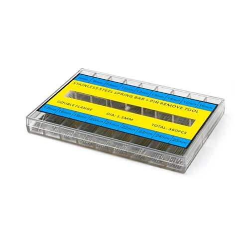 Umfassende 360pcs Uhren Band Link Pins Mit Gurt Link Stiftentfernungswerkzeug Ideal Für Reparaturen Ersatzkits Multisize Pins von BUBEFSKD