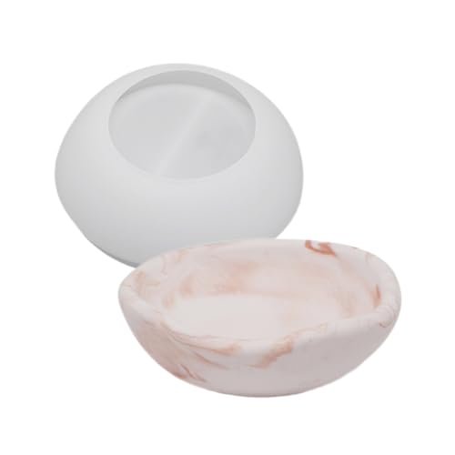 Unregelmäßige Schüssel Kerzenbecher Formen Blumenpots Silikonform Handgefertigtes Epoxidharz Gips Für Eigenheimdekorationen von BUBEFSKD