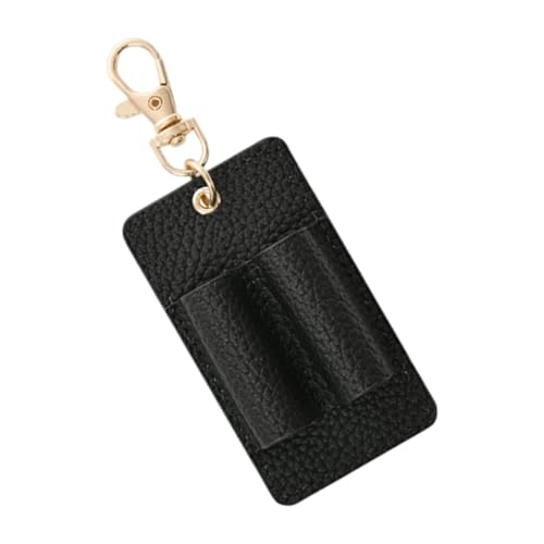 Vintage Leder Stifthalter Doppel Slots Clip Mit Abnehmbarem Schlüsselbund Für Notizbücher Und Reisen Essential Vintage Leder Für Rucksäcke von BUBEFSKD