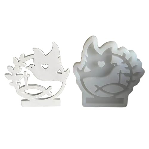 BUBEFSKD Vogelsilikone Formen Vogel Silikone Zum Herstellen Von Teelichthalter Plugin Dekorationen Gipsdekorationen Für Kerzenbildhirsch von BUBEFSKD