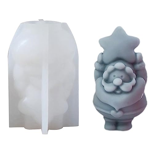 Weihnachten Santa Love Star Kerzenform Kerzenepoxidform Handgefertigte Kerzen Wachs Seifenformen Für Dekorationen Dekoration Ornament Schimmel von BUBEFSKD