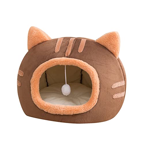BUBEFSKD Winter Halbklassifiziertes Katzenbett Tiefes Schlafbett Hund Haus Kätzchen Form Haustier Für Kätzchen Schlafbedarf Häuser Innenkatzen Große Häuser Katzen Warm Ohne Heizkissen Haus Windschutz BUBEFSKD Winter Halbklassifiziertes Katzenbett Tiefes Schlafbett Hund Haus Kätzchen Form Haustier Für Kätzchen Schlafbedarf Häuser Innenkatzen Große Häuser Katzen Warm Ohne Heizkissen Haus Windschutz von BUBEFSKD