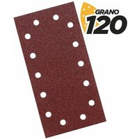 10er-Pack Schleifpapier mit Klettverschluss für Schleifmaschine bl0123 - 120er Körnung - rechteckiges Format - Blim von BLIM