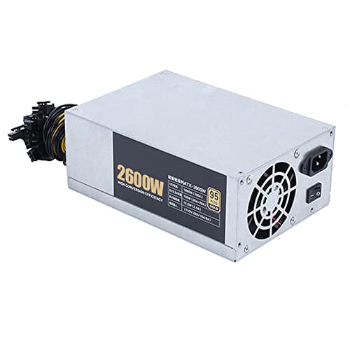 BUDAY 3200/2600/2400/2000W ETH Bitcoin Mining Netzteil 180-240V 10x6Pin 95% Effizienz Netzteil für Ethereum BTC Bitcoin Miner (2U 2600W) von BUDAY