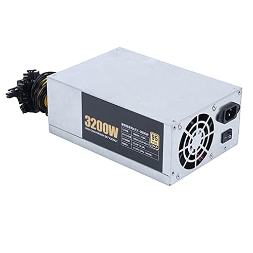 BUDAY 3200/2600/2400/2000W ETH Bitcoin Mining Netzteil 180-240V 10x6Pin 95% Effizienz Netzteil für Ethereum BTC Bitcoin Miner (2U 3200W) von BUDAY