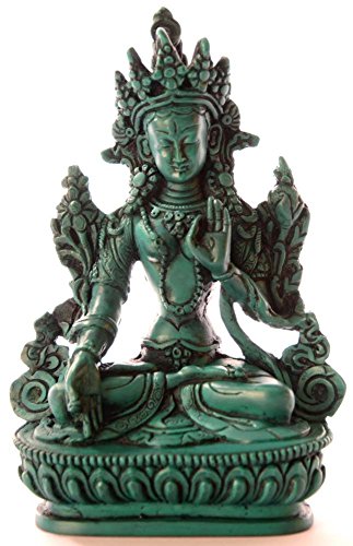 BUDDHAFIGUREN/Billy Held Weiße Tara Figur Buddha Statue, Resin, Türkis, 15 cm BUDDHAFIGUREN/Billy Held Weiße Tara Figur Buddha Statue, Resin, Türkis, 15 cm von BUDDHAFIGUREN/Billy Held