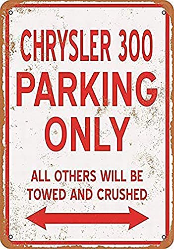 BUDELIAO Chrysler 300 Parking Only Iron Poster Vintage Painting Tin Sign for Wall Decoration Crafts BUDELIAO Chrysler 300 Parking Only Iron Poster Vintage Painting Tin Sign for Wall Decoration Crafts von BUDELIAO