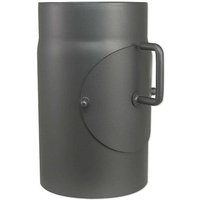 Abgasrohr für Kaminofen Länge 250 mm ø 150 mm - mit Tür und Drosselklappe - 80345002 von BUDERUS