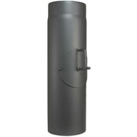 Buderus - Abgasrohr für Kaminofen Länge 500 mm ø 150 mm - mit Tür und Drosselklappe - 80345024 von BUDERUS