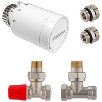 Anschluss-Set für Vertikal- & Badheizkörper - Eckform - Thermostatventil nach vorne, rechts o. links von BUDERUS
