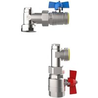 Buderus Logafloor Kugelhahnset KHS V3/4, 2x Kugelhähne, vertikale Ausführung 3/4'' - 7738345879 von BUDERUS