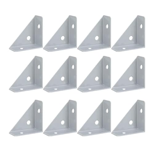 12-teilige Eckwinkel, Rechtwinkliges Dreieck, Feste Möbel, Zur Unterstützung Und Verstärkung Von Schrank- Und Bettecken(Gray-12pcs) von BUDGPZWSC