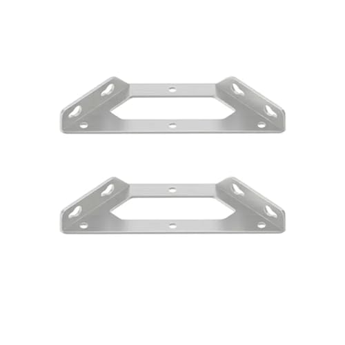 2/6 Stück Hochleistungs-Eckwinkelbefestigungen, Universeller Eckcode, Trapez, Geeignet For Möbel, Tische, Stühle, Betten Und Schränke(2pcs) von BUDGPZWSC
