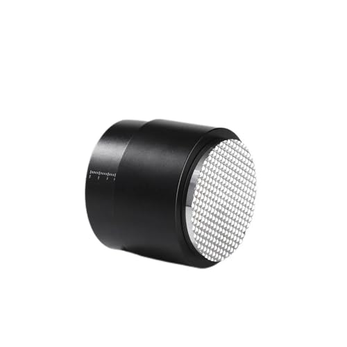 3-in-1 Kaffee Distributor Kaffee Tamper Nadeln Edelstahl Espresso Tamper Leveler Werkzeug Rühren Pulver Nadel Presse Hammer(53mm,Waffle Base) von BUDGPZWSC