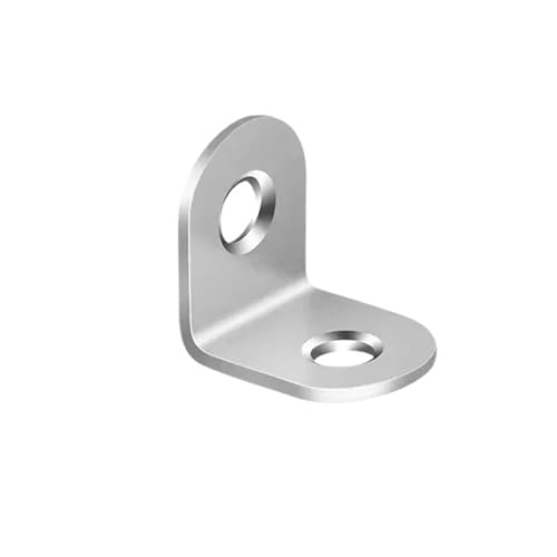 50/1Sets Edelstahl L-förmigen Ecke Code Mit Schrauben 90 Grad Rechtwinklig Halterung Möbel Stabile Stecker Zubehör(5Sets) von BUDGPZWSC