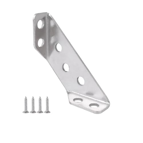 50/1Sets Möbel-Eckverbinder Mit Schraube, Dreieckiger Regalträger, Verbindungsverschluss For Holzschrank-Eckwinkel(1 Set) von BUDGPZWSC