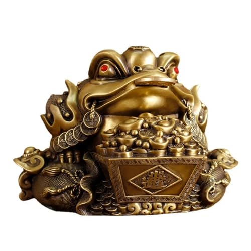 BUDGPZWSC Goldene Kröte Ornamente Glückshaus Home Wohnzimmer TV-Schrank Weinschrank Dekor Housewarming Geschenke Ornamente von BUDGPZWSC