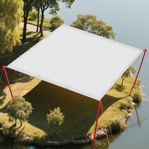 Sonnenschutz Sonnensegel 1.2 x 2.8 m Rechteckig Wasserdicht Sonnenschutz Windschutz Sichtschutz Windschutz Tarp mit Ösen Segeltuch 4 × 1.5 M Seile für Terrasse Garten, Weiß Sonnenschutz Sonnensegel 1.2 x 2.8 m Rechteckig Wasserdicht Sonnenschutz Windschutz Sichtschutz Windschutz Tarp mit Ösen Segeltuch 4 × 1.5 M Seile für Terrasse Garten, Weiß von BUDINGHY
