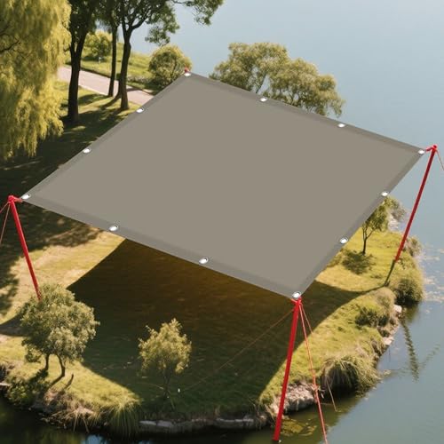 Sonnenschutz Sonnensegel 1.2 x 5 m Rechteckig Wasserdicht Sonnenschutz Windschutz Sichtschutz Windschutz Tarp mit Ösen Segeltuch 4 × 1.5 M Seile für Terrasse Garten, Khaki Sonnenschutz Sonnensegel 1.2 x 5 m Rechteckig Wasserdicht Sonnenschutz Windschutz Sichtschutz Windschutz Tarp mit Ösen Segeltuch 4 × 1.5 M Seile für Terrasse Garten, Khaki von BUDINGHY