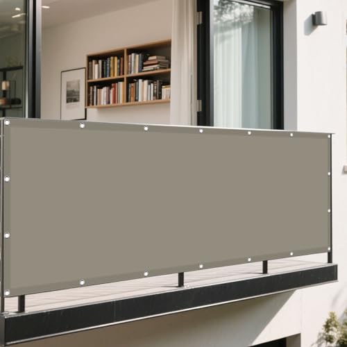 Sonnensegel Rechteckig 360 x 680 cm Rechteckig Wasserdicht 98% UV Schutz Baldachin Garten Segel mit Ösen Sichtschutz Reißfest Wetterfest Ohne Bohren für Garten Terrasse, Khaki Sonnensegel Rechteckig 360 x 680 cm Rechteckig Wasserdicht 98% UV Schutz Baldachin Garten Segel mit Ösen Sichtschutz Reißfest Wetterfest Ohne Bohren für Garten Terrasse, Khaki von BUDINGHY