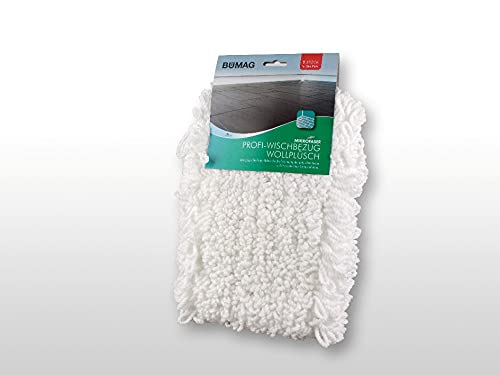 BÜMAG Profi-Bodenwischbezug Wollplüschfür Profi-Wischsystem 50 x 12cm Platte von BÜMAG