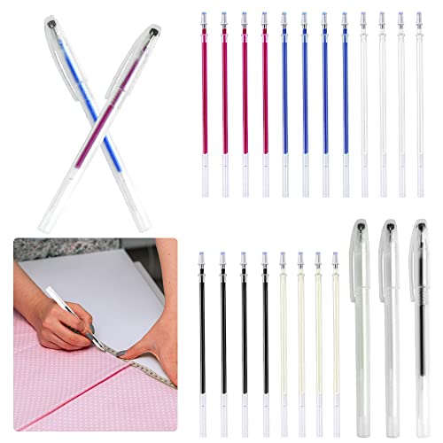 BUENTYA Stoffmarkierstift 5 Farben Markierstift Hitze Löschbar Stoff Stifte Markierung Wasserlöslich Stoffmarkierungsstift mit 5 Stifthalterund 28 Minen Heat Erase Empty Pens für Schneidern Nähen BUENTYA Stoffmarkierstift 5 Farben Markierstift Hitze Löschbar Stoff Stifte Markierung Wasserlöslich Stoffmarkierungsstift mit 5 Stifthalterund 28 Minen Heat Erase Empty Pens für Schneidern Nähen von BUENTYA