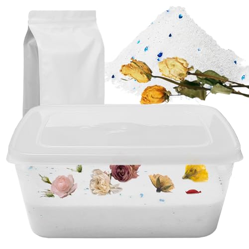 2.2 LBS（1KG）Silica Gel Blumen Trocknen Kristalle, Silikat Trockenmittel zum Trocknen von Blumen, Wiederverwendbar Kieselgel, Trocknungskristalle mit Farbwechsel von BUERPINKING
