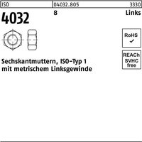 Bufab - Sechskantmutter iso 4032 links m 12 -lh 8 von BUFAB