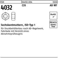 Sechskantmutter iso 4032 m 24 1.0501 (C35) ad W7 von BUFAB